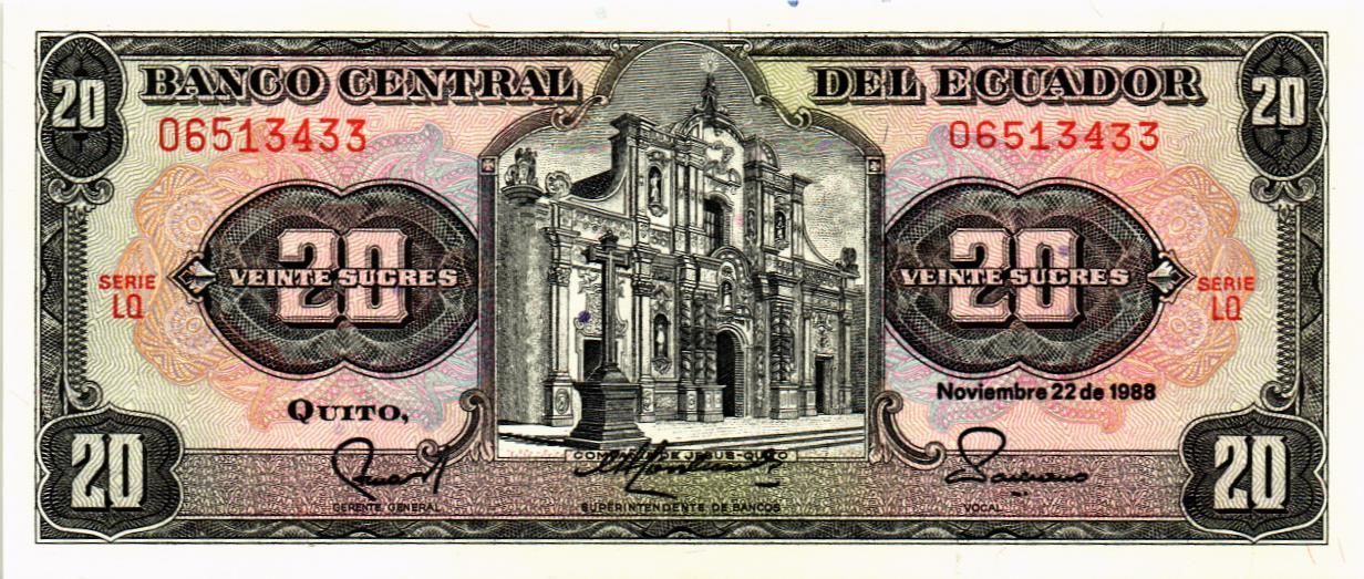 ЭКВАДОР 20 CУКРЕ мини 1