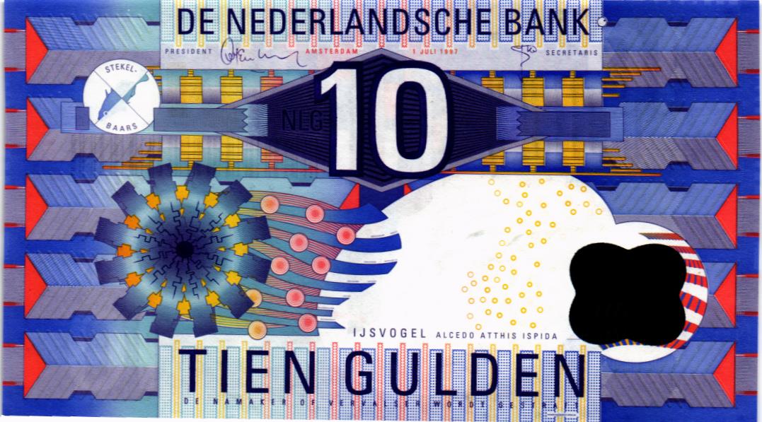 НИДЕРЛАНДЫ 10 ГУЛЬДЕНОВ мини 1