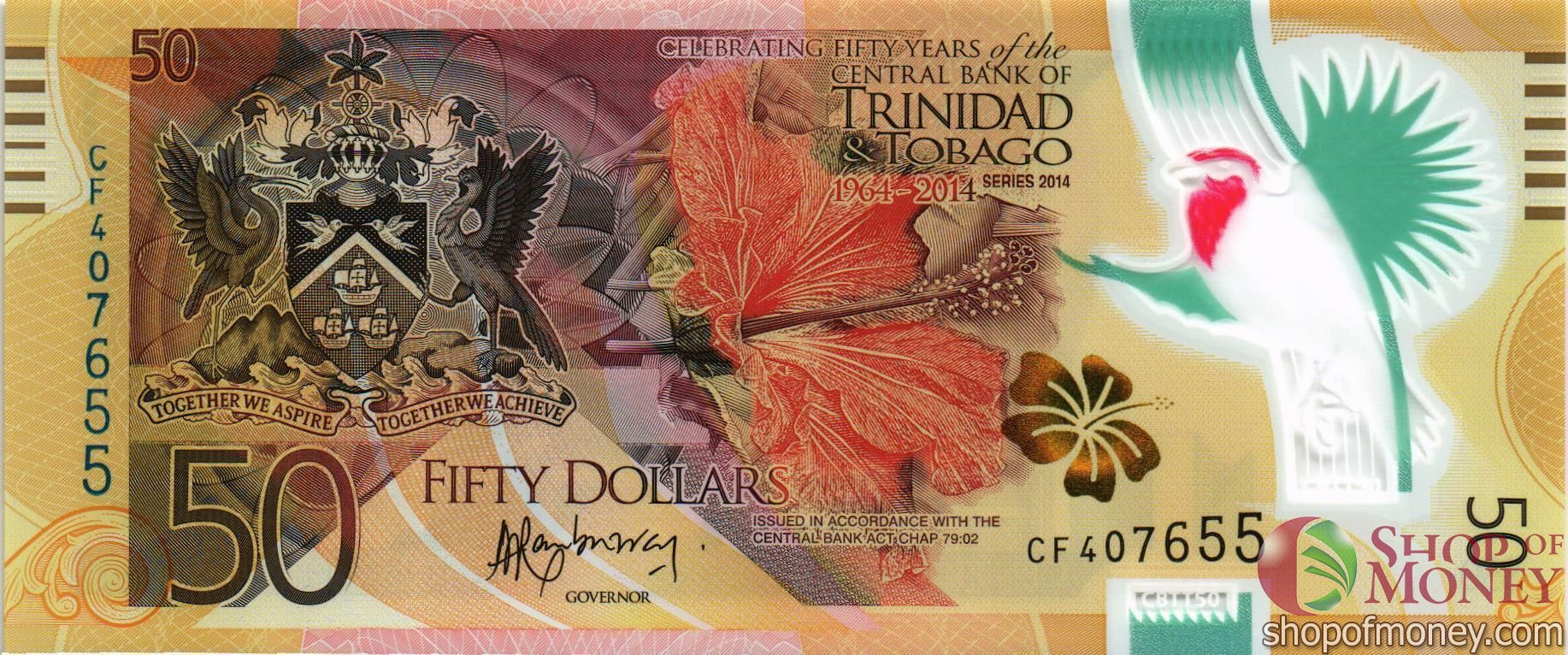 ТРИНИДАД И ТОБАГО 50 ДОЛЛАРОВ мини 1