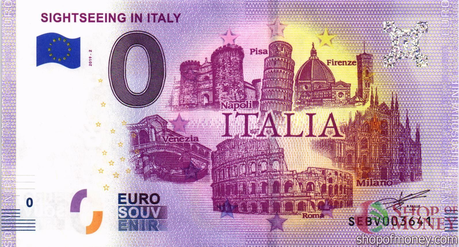 SIGHTSEEING IN ITALY 0 ЕВРО мини 1