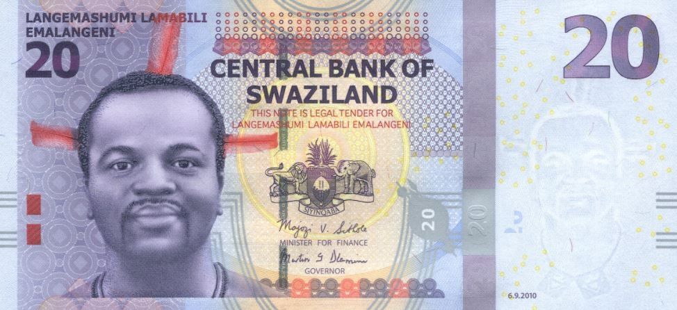 СВАЗИЛЕНД 20 ЭМАЛАНГЕНИ (-AA- ПРЕФИКС)