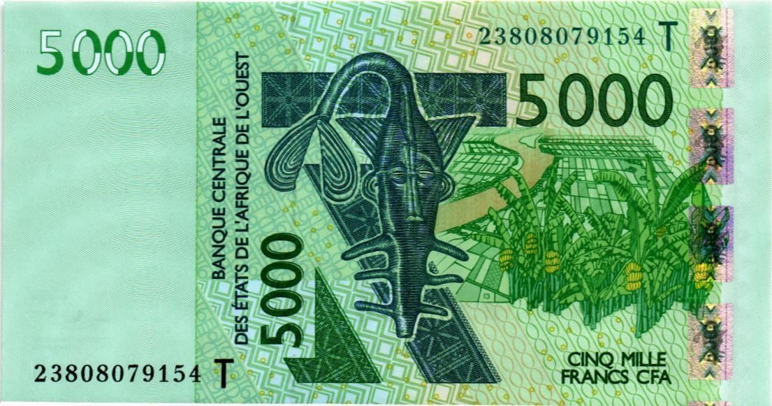 WAS - ТОГО 5000 ФРАНКОВ (T) мини 1