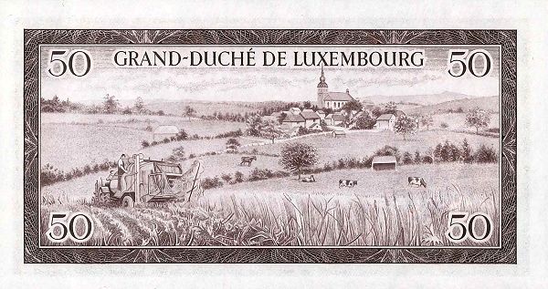 ЛЮКСЕМБУРГ 50 ФРАНКОВ мини 2