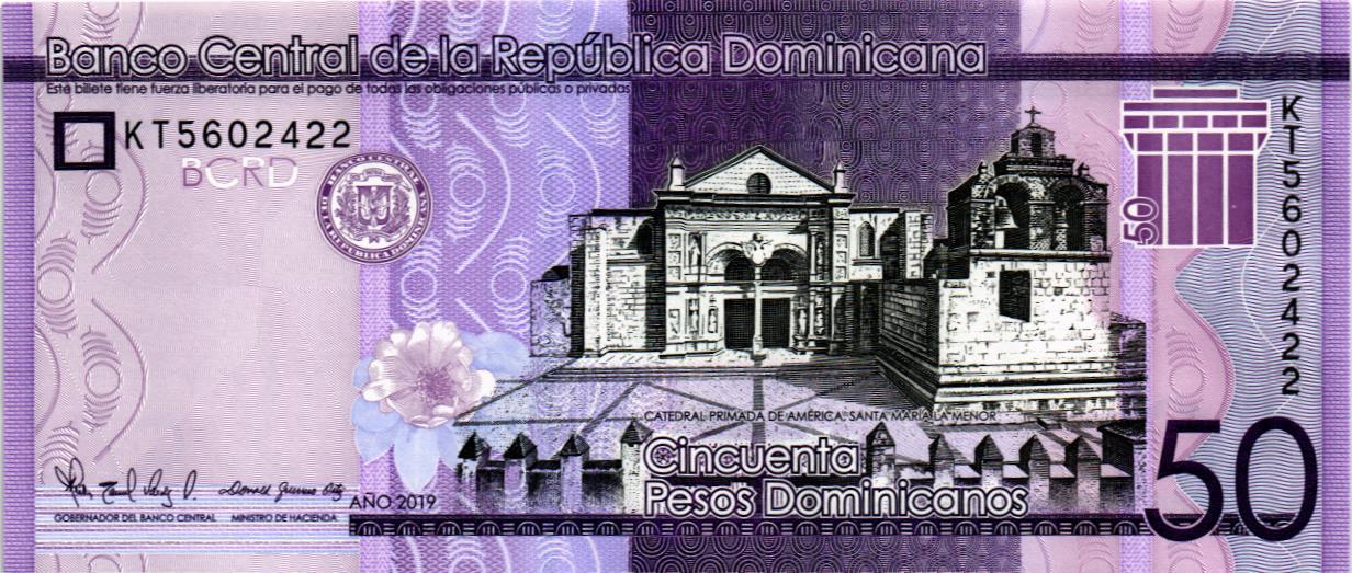 ДОМИНИКАНСКАЯ РЕСПУБЛИКА 50 ПЕСО мини 1