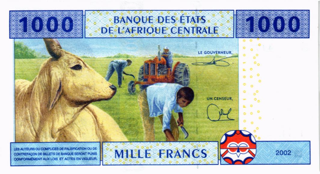 CAS - КАМЕРУН 1000 ФРАНКОВ (U) мини 2