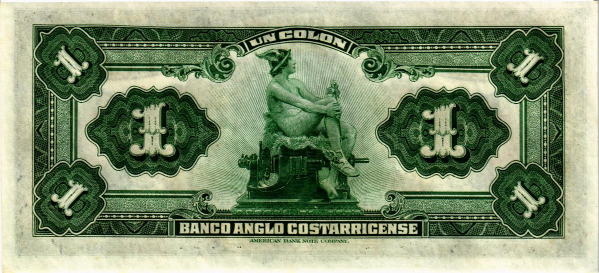 КОСТА-РИКА 1 КОЛОН (23.06.1917) мини 2