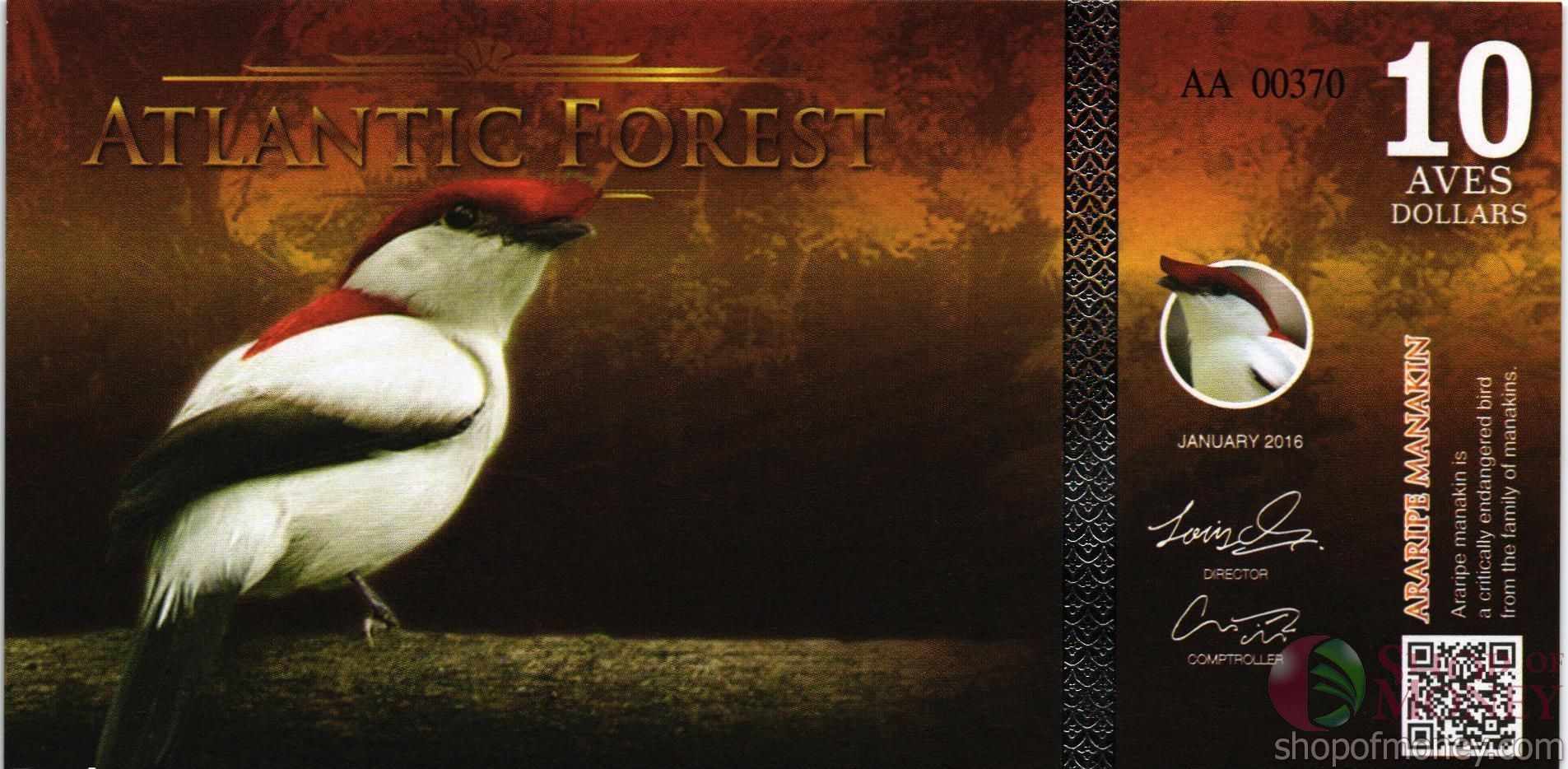 АТЛАНТИЧЕСКИЙ ЛЕС 10 ДОЛЛАРОВ мини 1