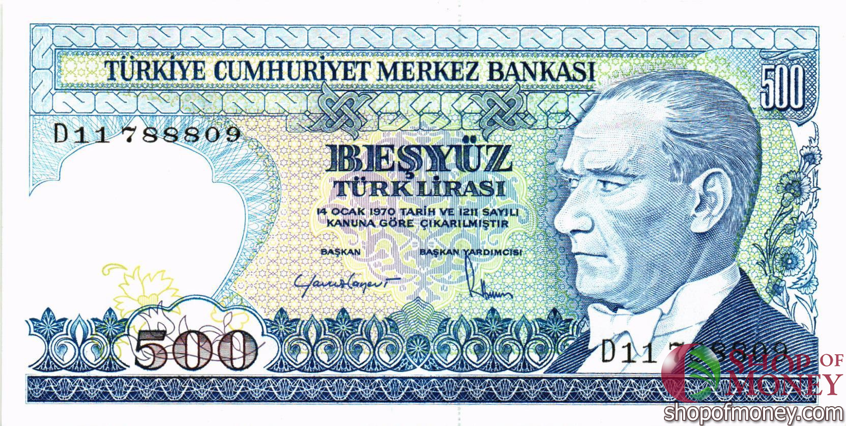 ТУРЦИЯ 500 ЛИР мини 1