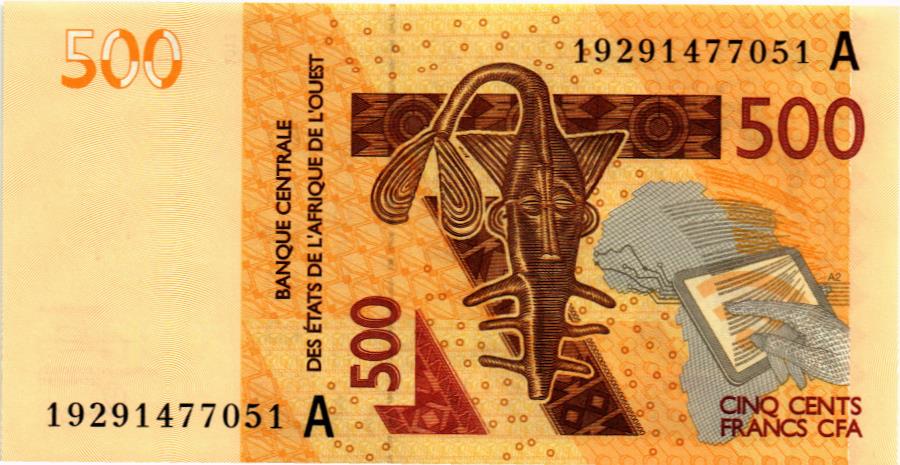 WAS - КОТ-Д'ИВУАР 500 ФРАНКОВ (A)