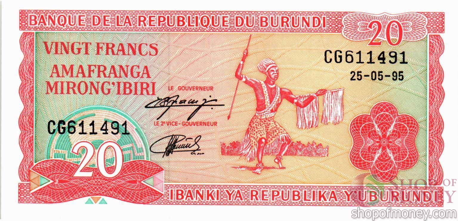 БУРУНДИ 20 ФРАНКОВ