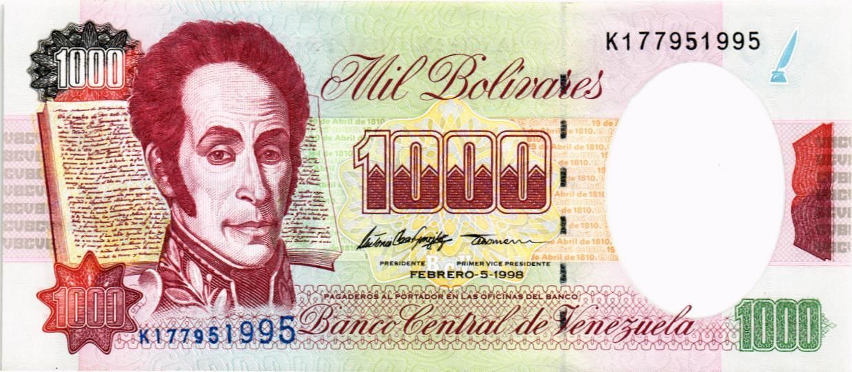 ВЕНЕСУЭЛА 1000 БОЛИВАР (05.02.1998)