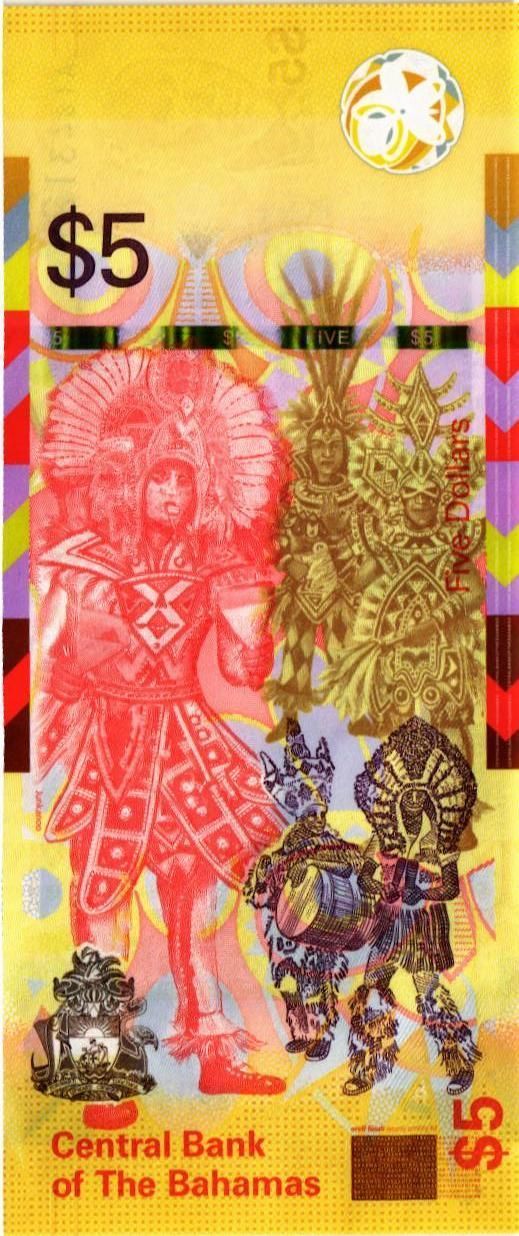 БАГАМСКИЕ ОСТРОВА 5 ДОЛЛАРОВ мини 2