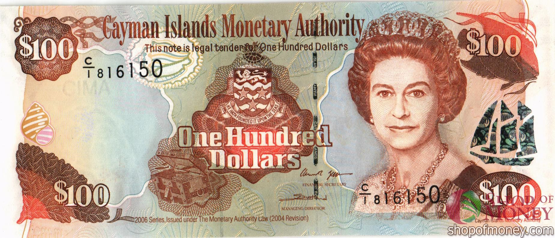 КАЙМАНОВЫ ОСТРОВА 100 ДОЛЛАРОВ мини 1