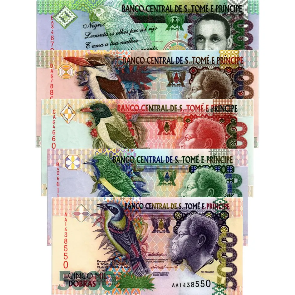 САН-ТОМЕ И ПРИНСИПИ НАБОР 5000-10000-20000-50000-100000 ДОБР