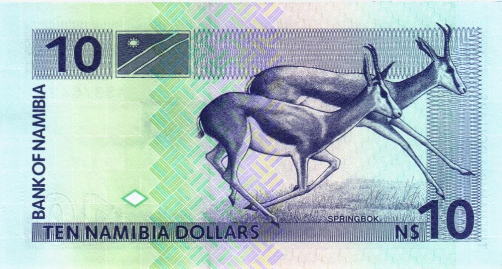 НАМИБИЯ 10 ДОЛЛАРОВ мини 2