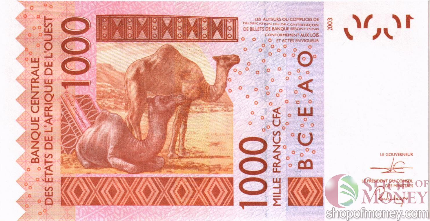 КОТ-Д'ИВУАР 1000 ФРАНКОВ мини 2