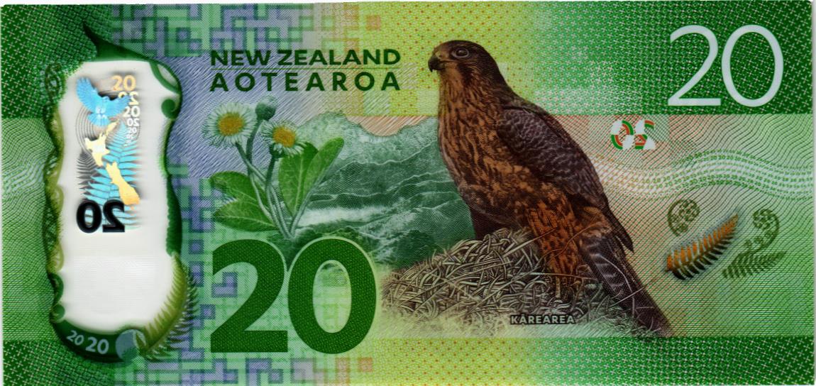 НОВАЯ ЗЕЛАНДИЯ 20 ДОЛЛАРОВ мини 2