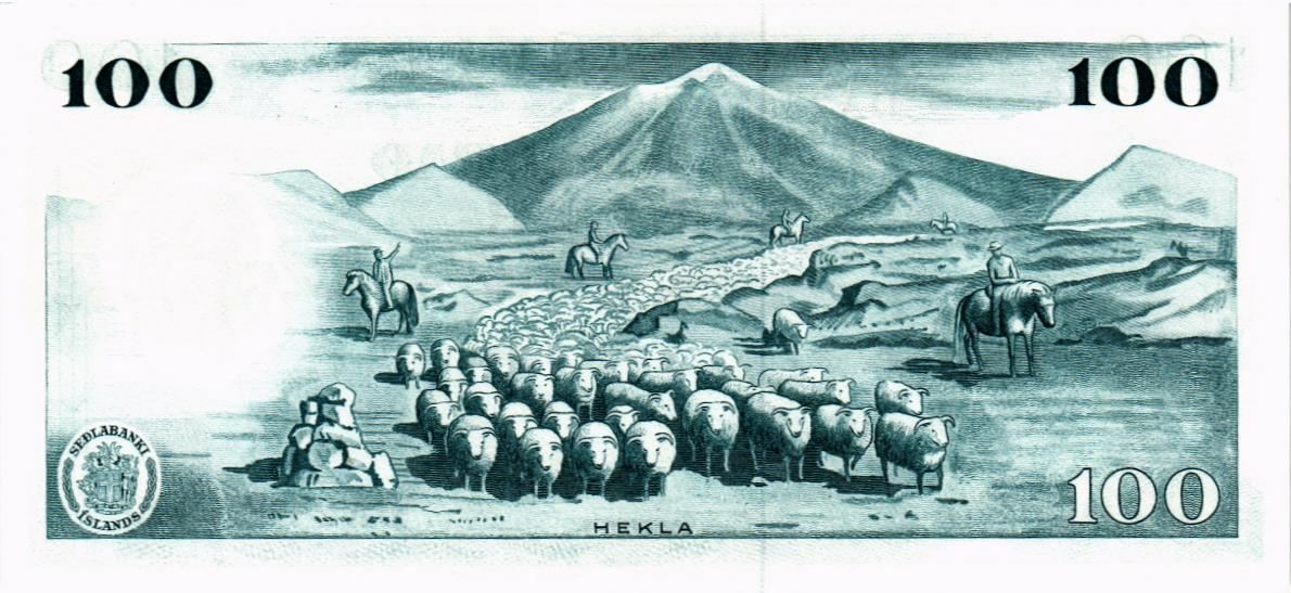ИСЛАНДИЯ 100 КРОН мини 2