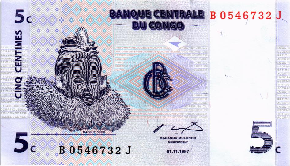 КОНГО ДР 5 САНТИМОВ мини 1