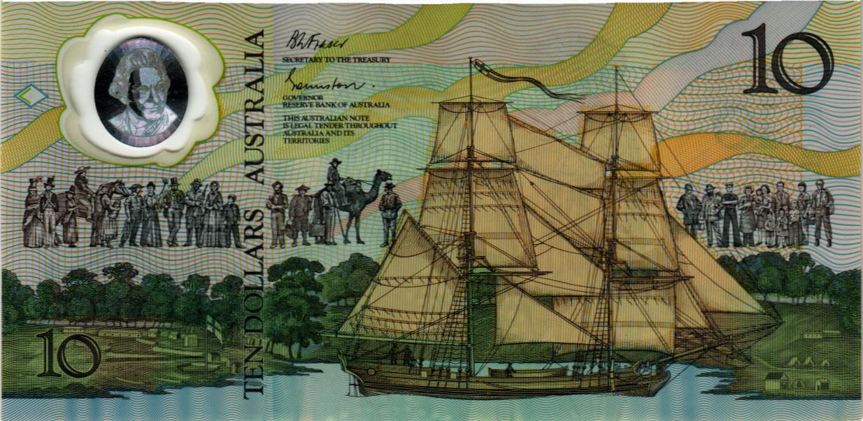 АВСТРАЛИЯ 10 ДОЛЛАРОВ мини 2
