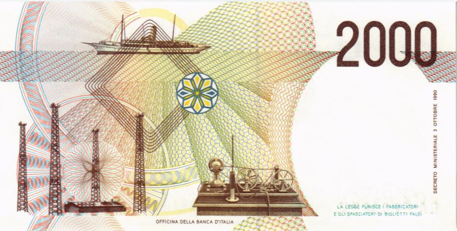 ИТАЛИЯ 2000 ЛИР мини 2