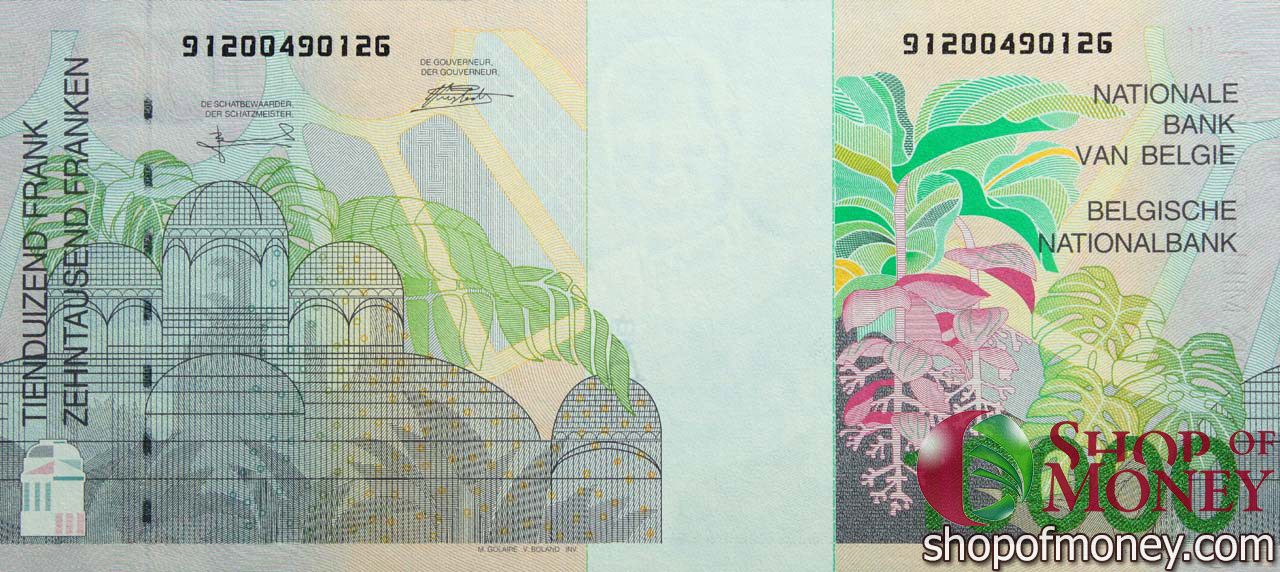 БЕЛЬГИЯ 10000 ФРАНКОВ мини 2