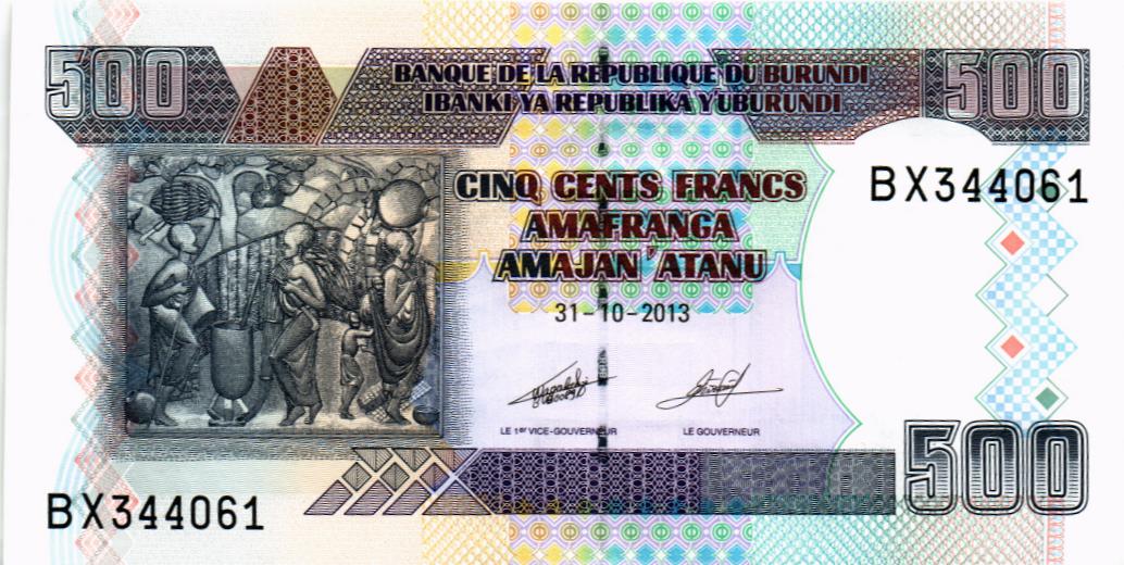 БУРУНДИ 500 ФРАНКОВ