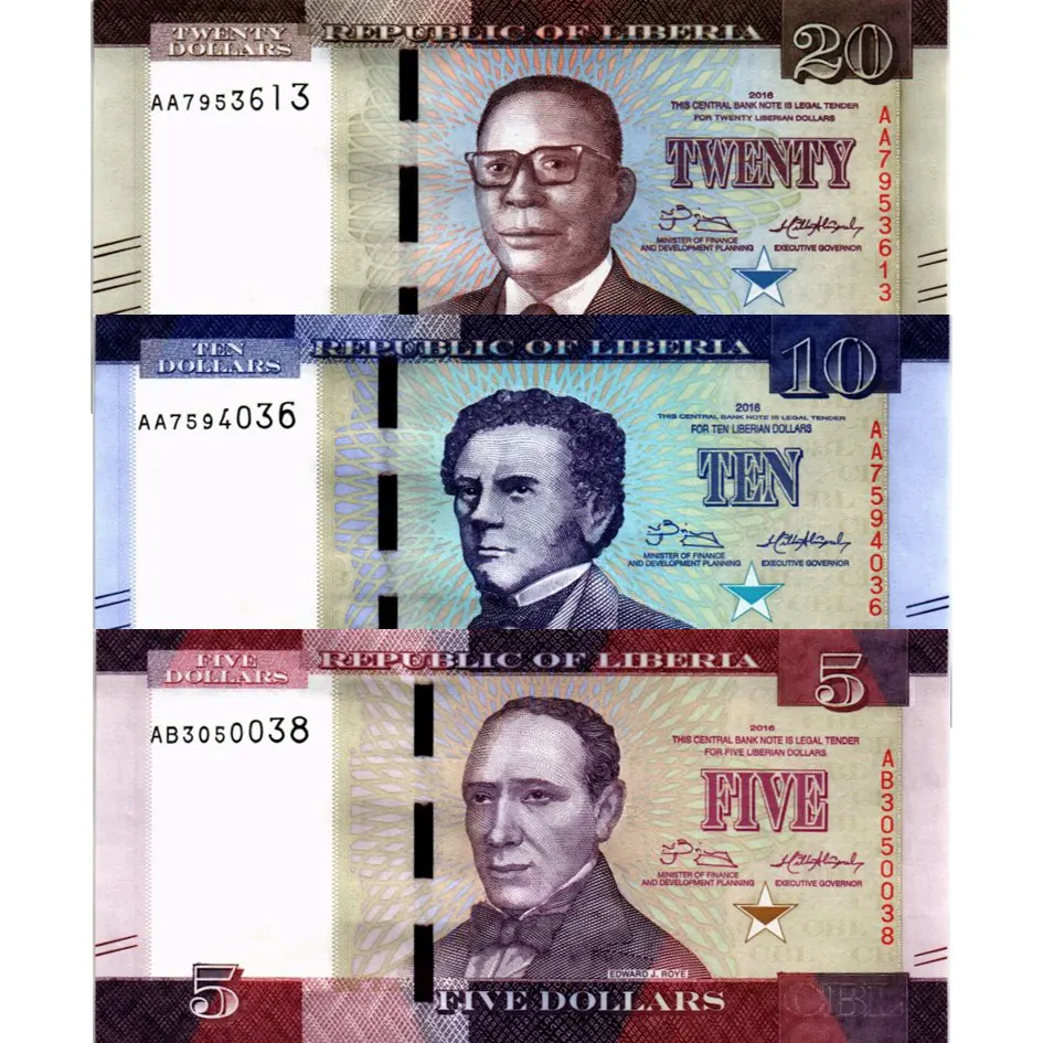 ЛИБЕРИЯ НАБОР 5-10-20 ДОЛЛАРОВ