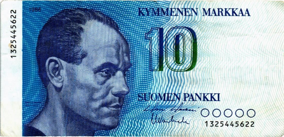 ФИНЛЯНДИЯ 10 МАРОК мини 1