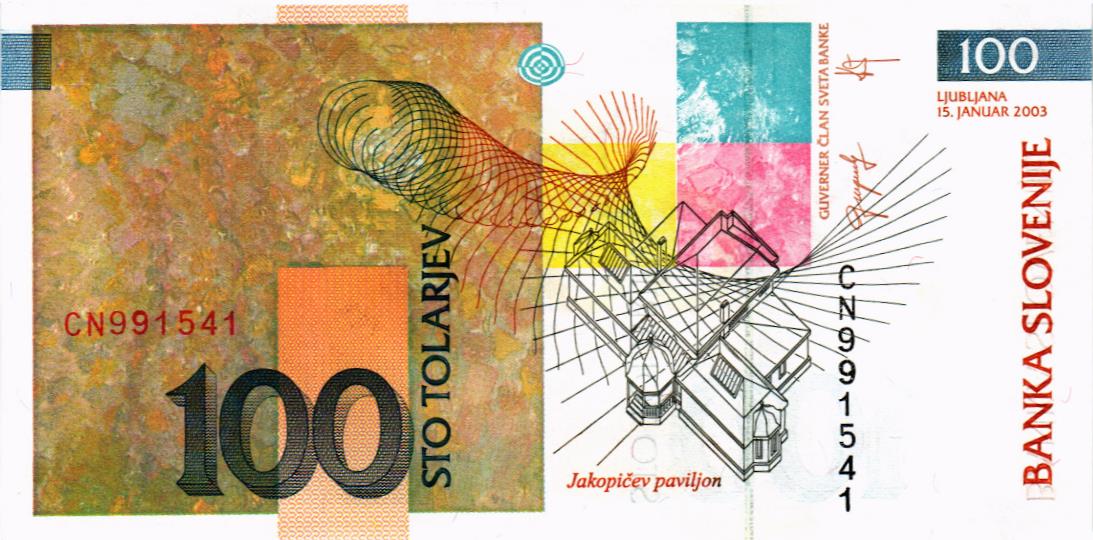 СЛОВЕНИЯ 100 ТОЛАРОВ мини 2