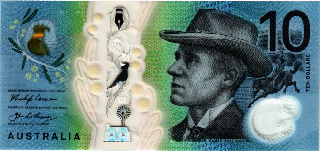 АВСТРАЛИЯ 10 ДОЛЛАРОВ мини 1