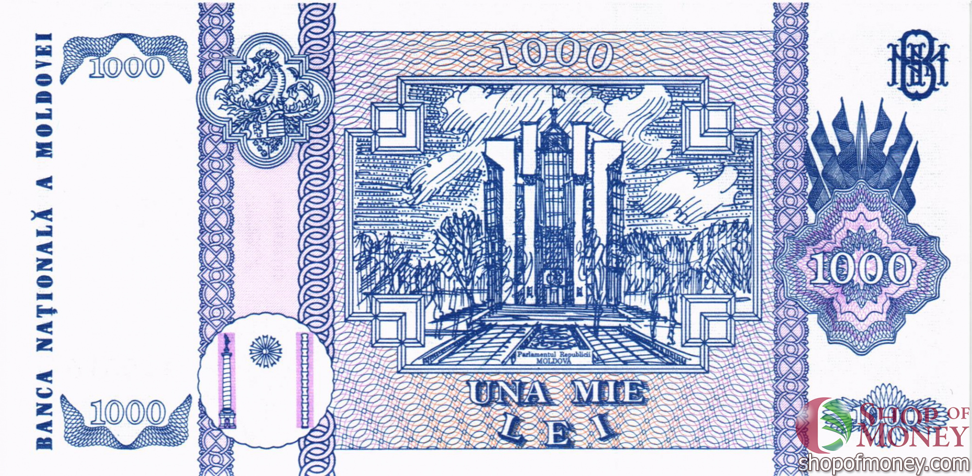 МОЛДОВА 1000 ЛЕЙ мини 2