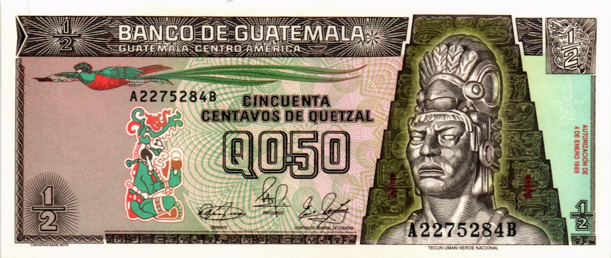 ГВАТЕМАЛА 1/2 КЕТСАЛЬ