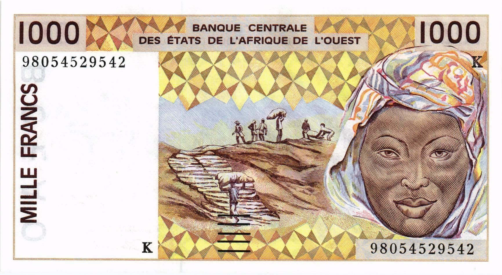 СЕНЕГАЛ 1000 ФРАНКОВ