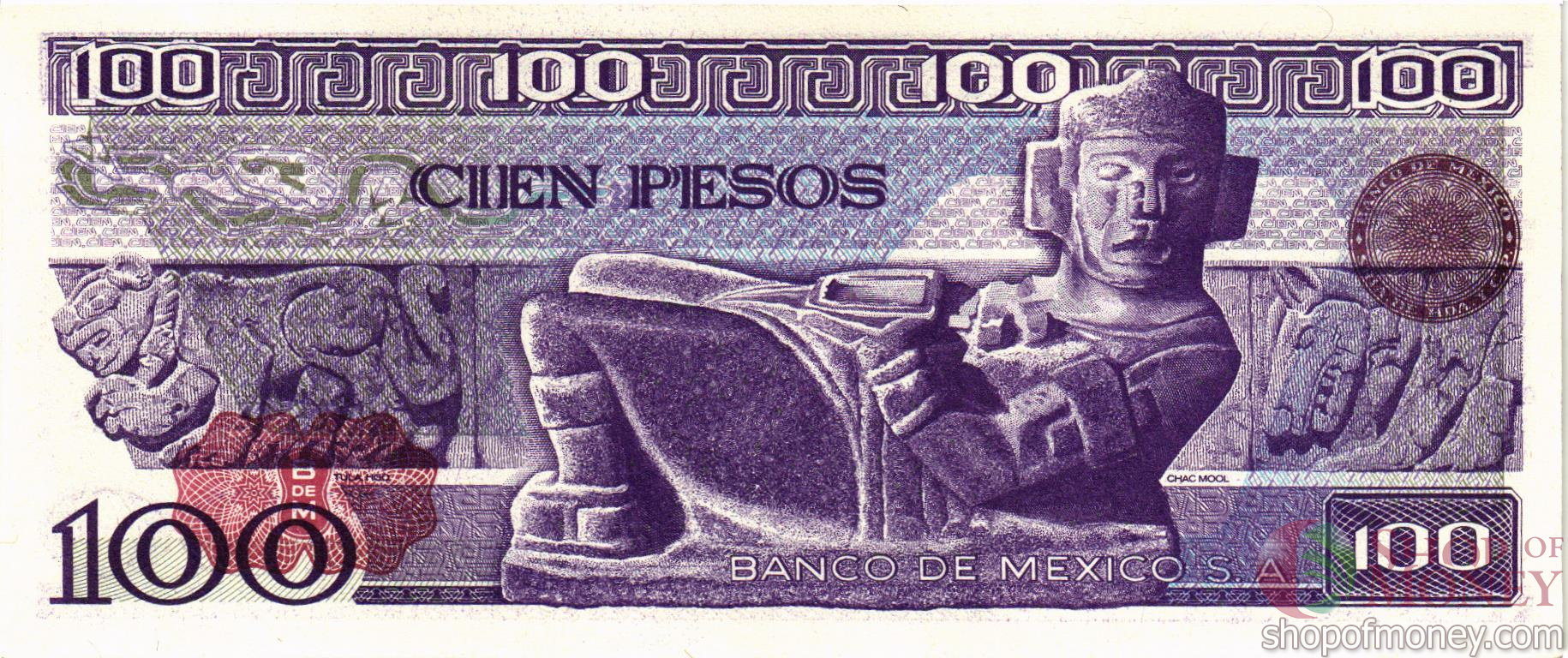 МЕКСИКА 100 ПЕСО (-PE- СЕРИЯ) мини 2