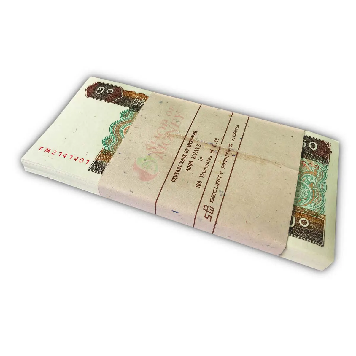 МЬЯНМА 50 КЬЯТ (100 БАНКНОТ) мини 1