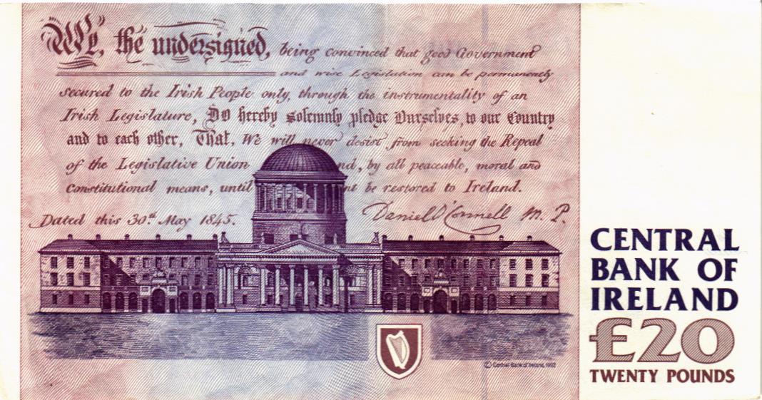 ИРЛАНДИЯ 20 ФУНТОВ (12.08.1999) мини 2