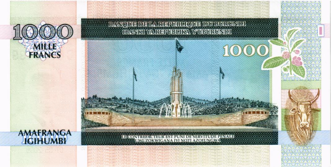 БУРУНДИ 1000 ФРАНКОВ мини 2