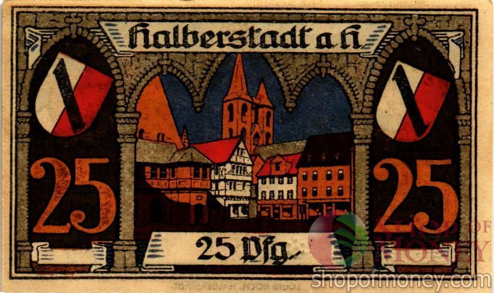 ГЕРМАНИЯ 25 ПФЕННИГОВ (НОТГЕЛЬД) мини 2