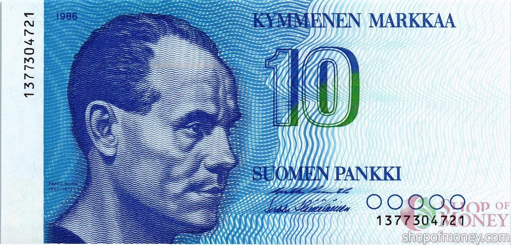 ФИНЛЯНДИЯ 10 МАРОК