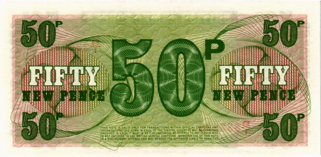 ВЕЛИКОБРИТАНИЯ / АНГЛИЯ 50 ПЕНСОВ (БРИТАНСКАЯ АРМИЯ) мини 2