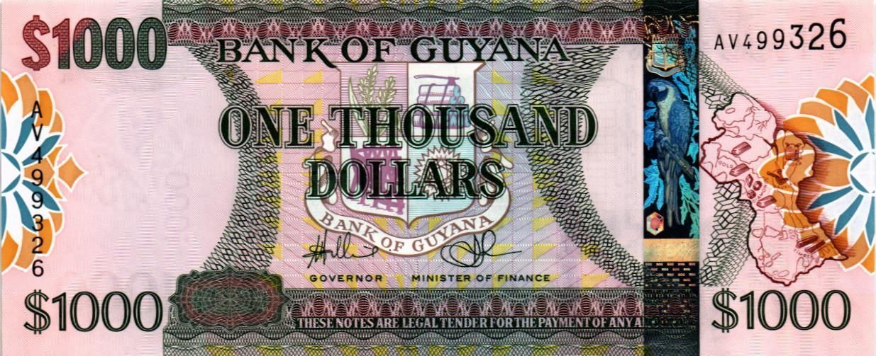 ГАЙАНА 1000 ДОЛЛАРОВ мини 1