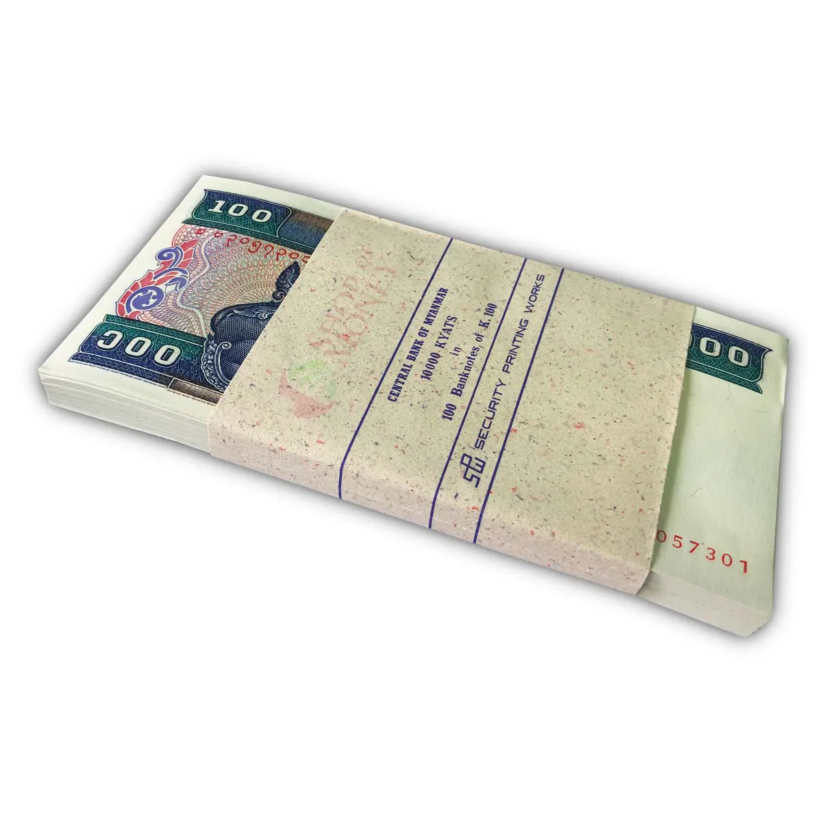 МЬЯНМА 100 КЬЯТ (100 БАНКНОТ) мини 1