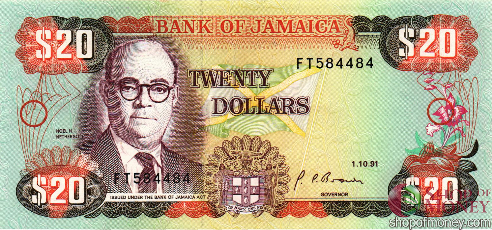 ЯМАЙКА 20 ДОЛЛАРОВ