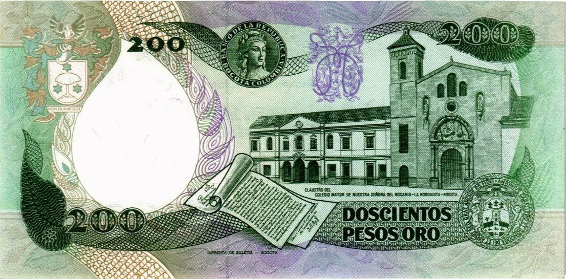 КОЛУМБИЯ 200 ПЕСО мини 2