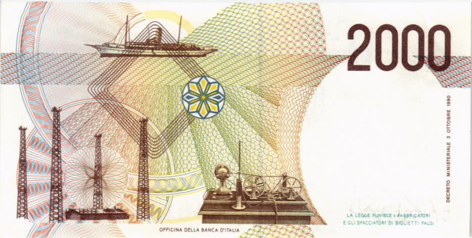 ИТАЛИЯ 2000 ЛИР мини 2