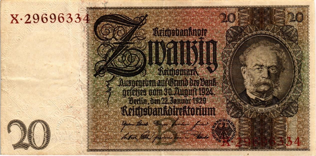 ГЕРМАНИЯ 20 МАРОК мини 1