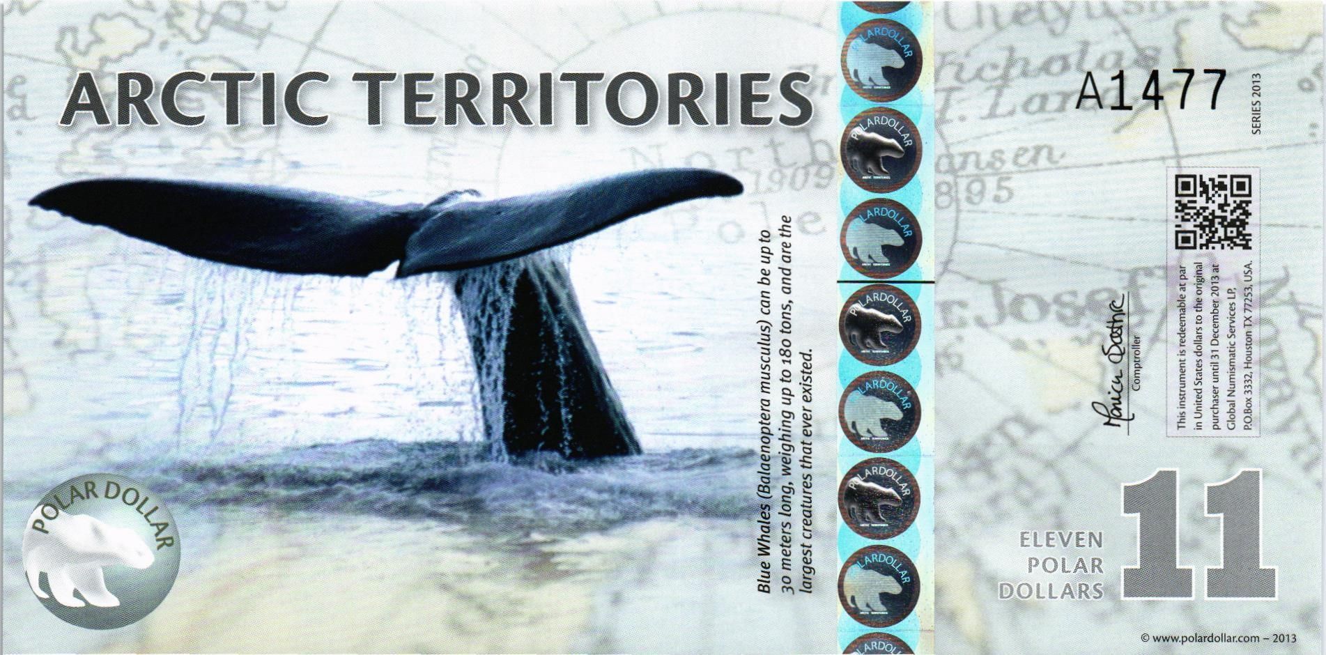 АРКТИЧЕСКИЕ ТЕРРИТОРИИ 11 ДОЛЛАРОВ