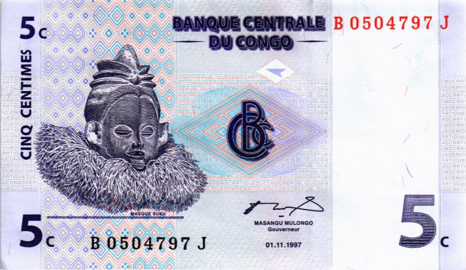 КОНГО ДР 5 САНТИМОВ мини 1