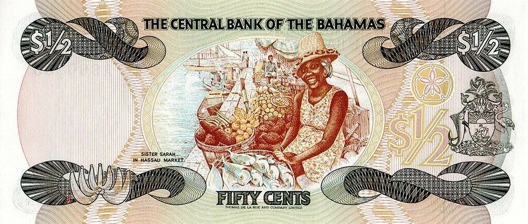 БАГАМСКИЕ ОСТРОВА 1/2 ДОЛЛАРА мини 2